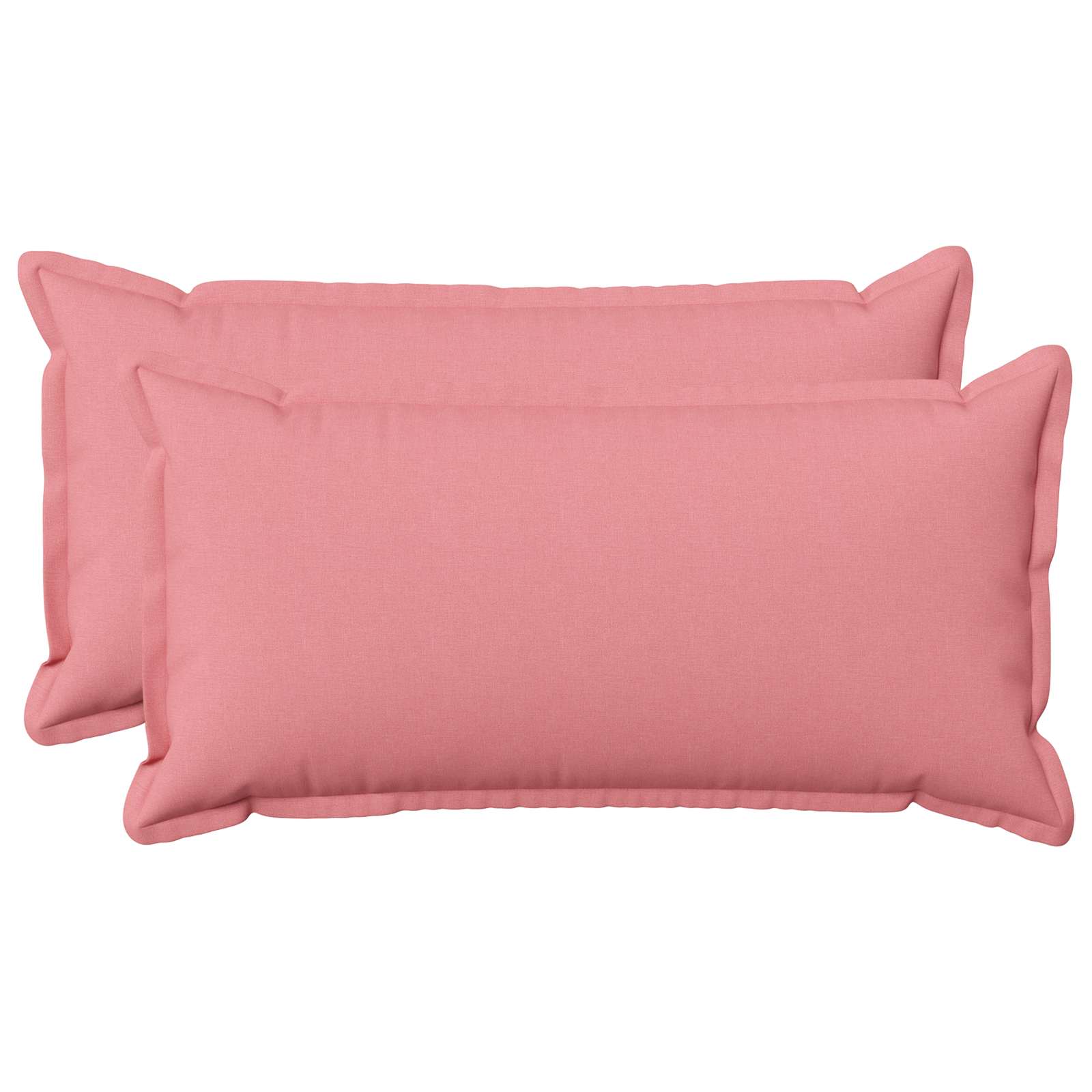 Kussensloop 2 pcs HOUTEN Roze 40 x 80 cm Faux Linnen image 1