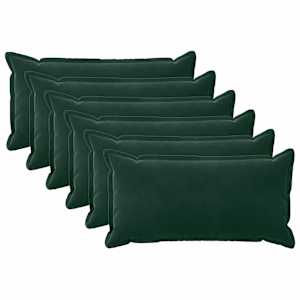 vidaXL Diivanipadi 6 pcs HOUTEN Tumeroheline 40 x 80 cm Samet