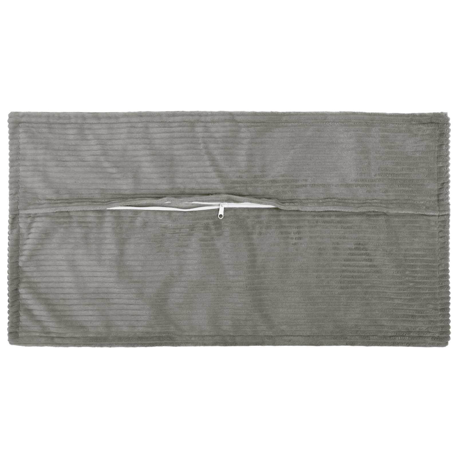 Kussensloop 6 st HOUTEN Lichtgrijs 40 x 80 cm corduroy image 3