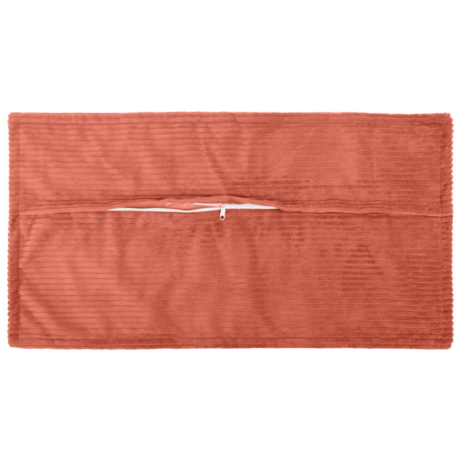 Kussensloop 6 st HOUTEN Rood-oranje 40 x 80 cm corduroy image 3