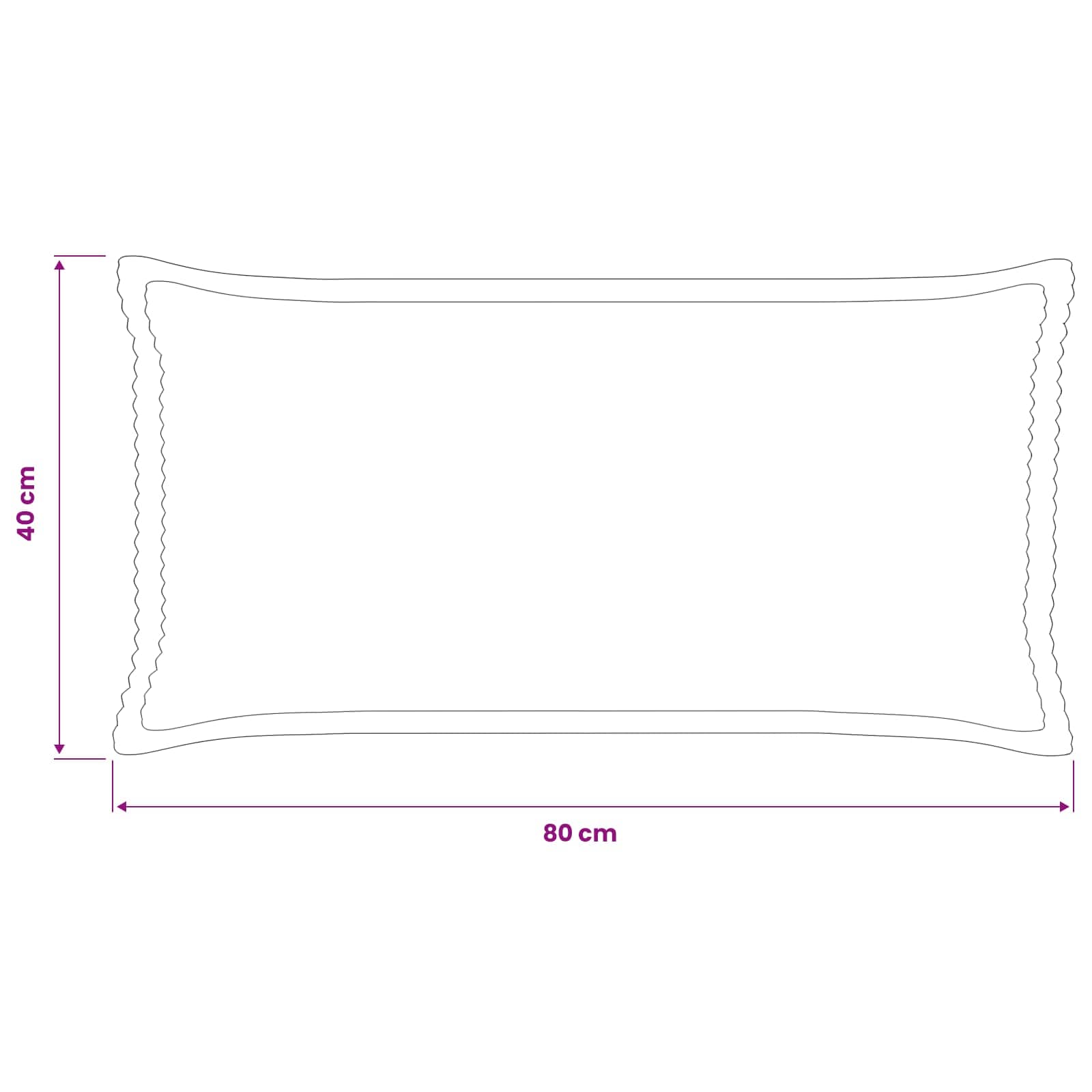 Kussensloop 6 st HOUTEN Rood-oranje 40 x 80 cm corduroy image 8