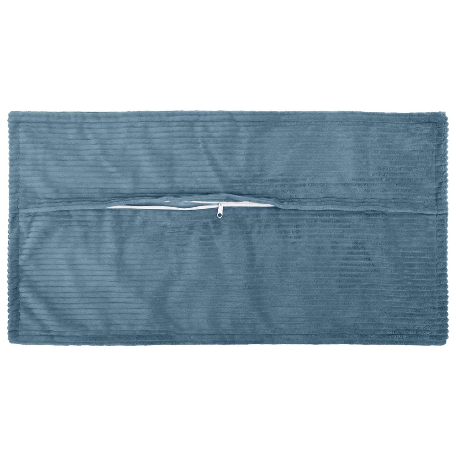 Kussensloop 6 st HOUTEN Blauw 40 x 80 cm corduroy image 3