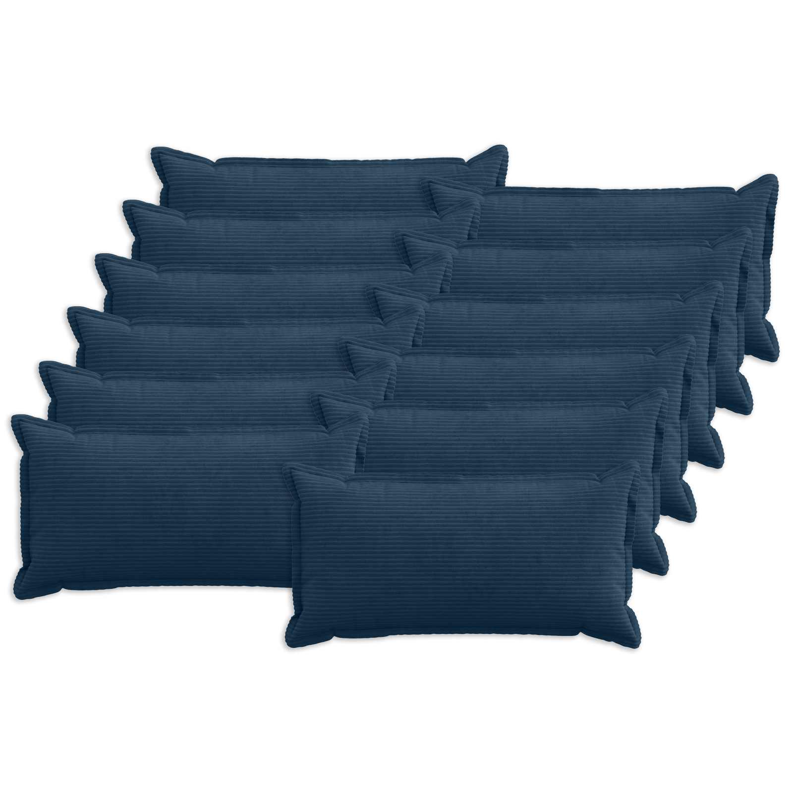 vidaXL Povlak na polštář 12 ks HOUTEN Námořnická modrá 40 x 80 cm