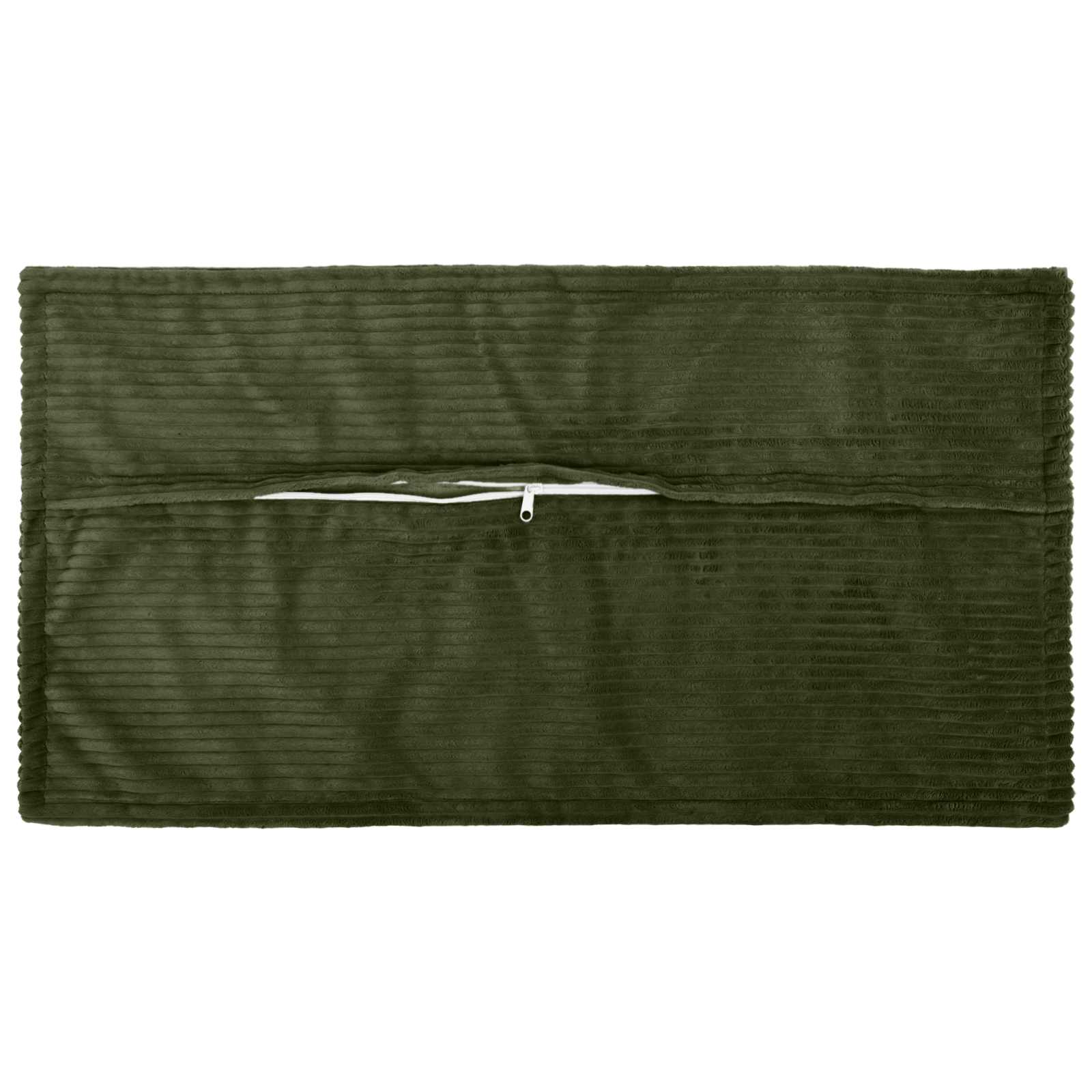 Kussensloop 6 st HOUTEN Groen 40 x 80 cm corduroy image 3