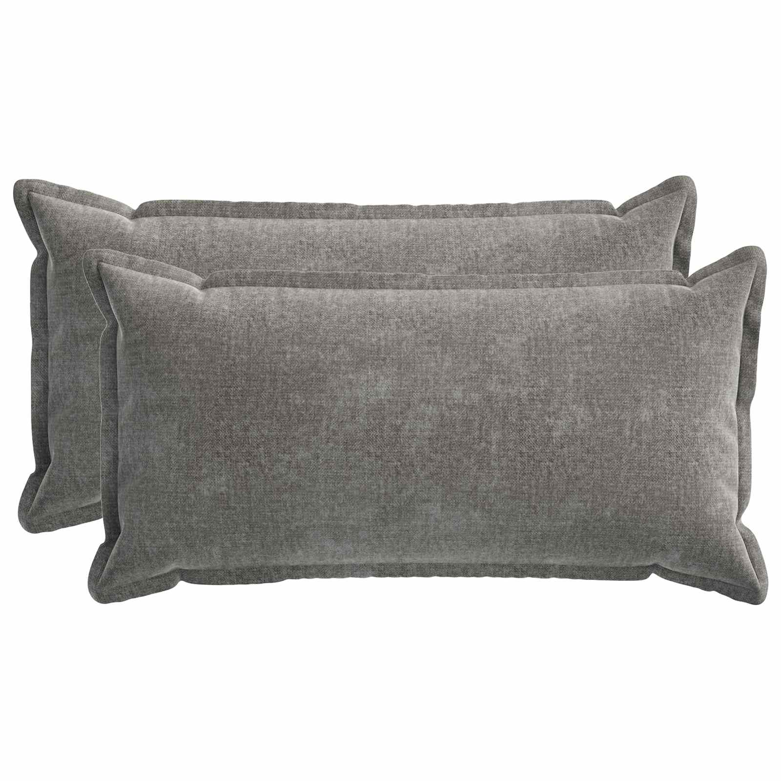 vidaXL Husă pentru pernă 2 pcs HOUTEN Gri închis 40 x 80 cm