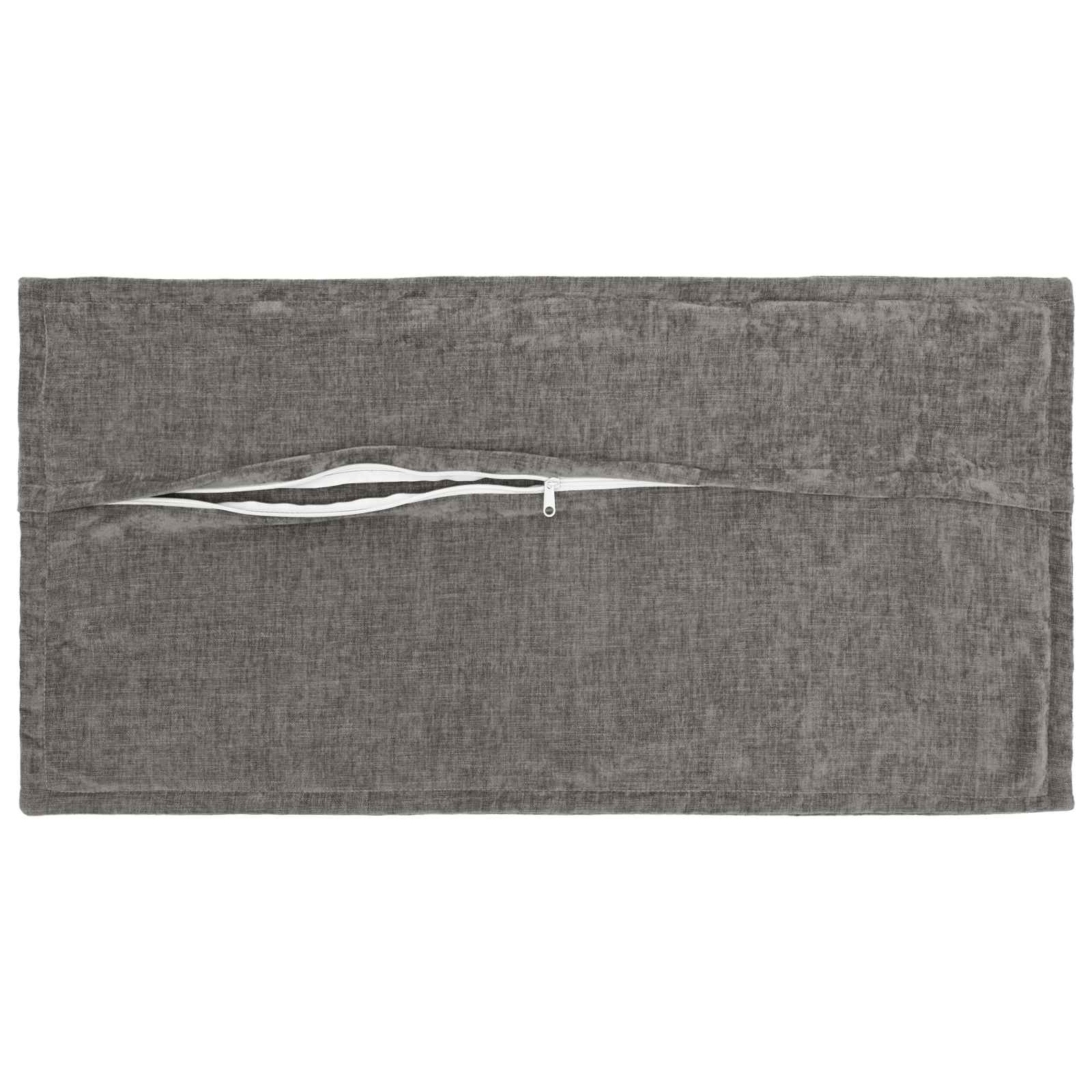 Kussensloop 6 st HOUTEN Donkergrijs 40 x 80 cm Chenille Stof image 4