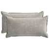 vidaXL Diivanipadi 2 tk HOUTEN Helehall 40 x 80 cm &Scaron;en&uuml;&uuml;lfabric