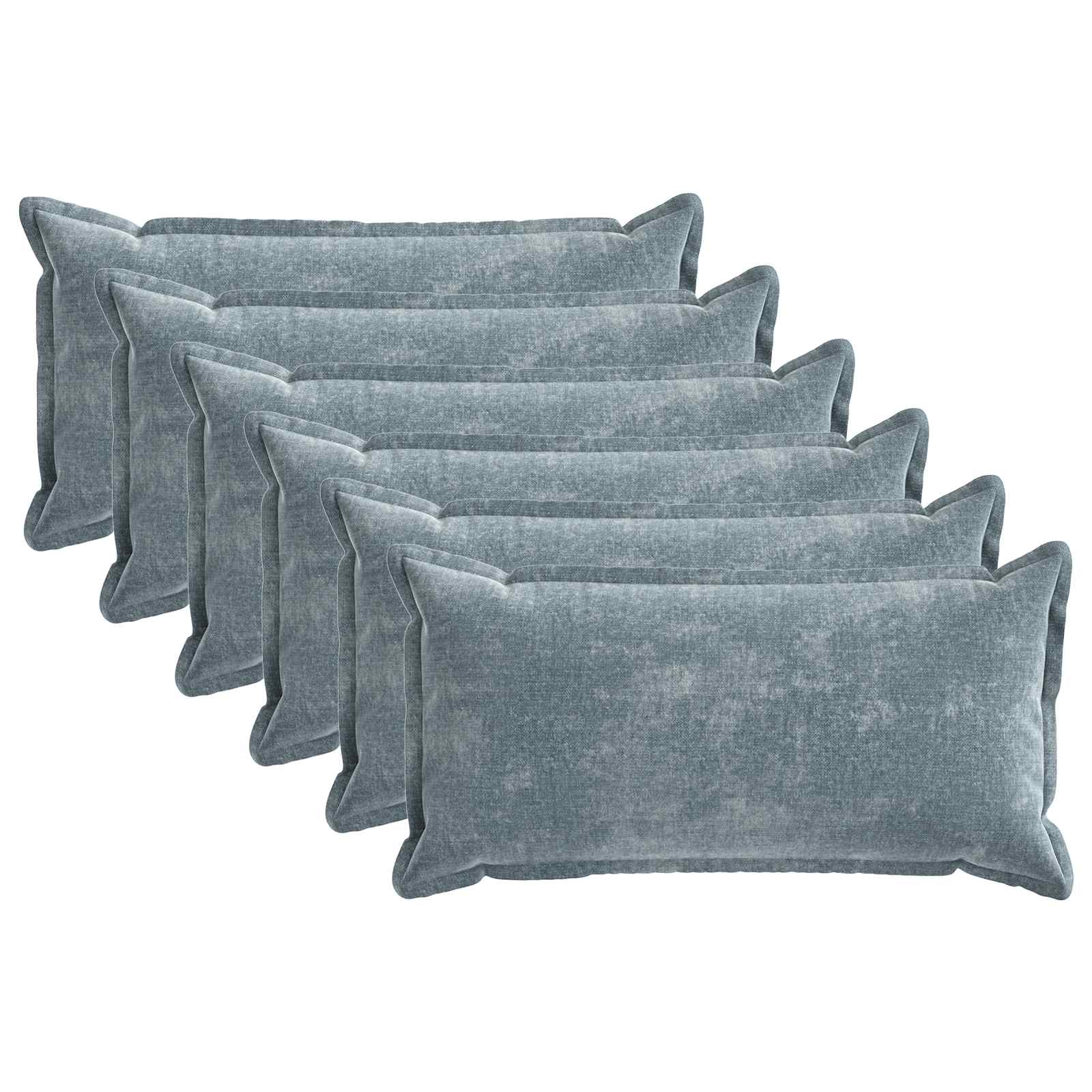 vidaXL Husă pentru pernă 6 pcs HOUTEN Albastru deschis 40 x 80 cm
