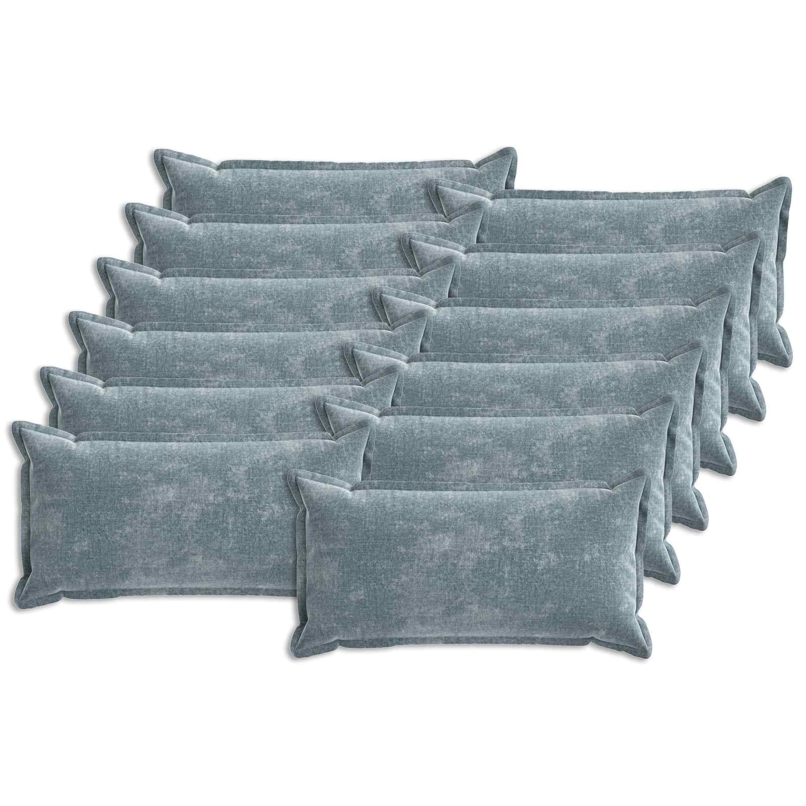 vidaXL Husă pentru pernă 12 pcs HOUTEN Albastru deschis 40 x 80 cm