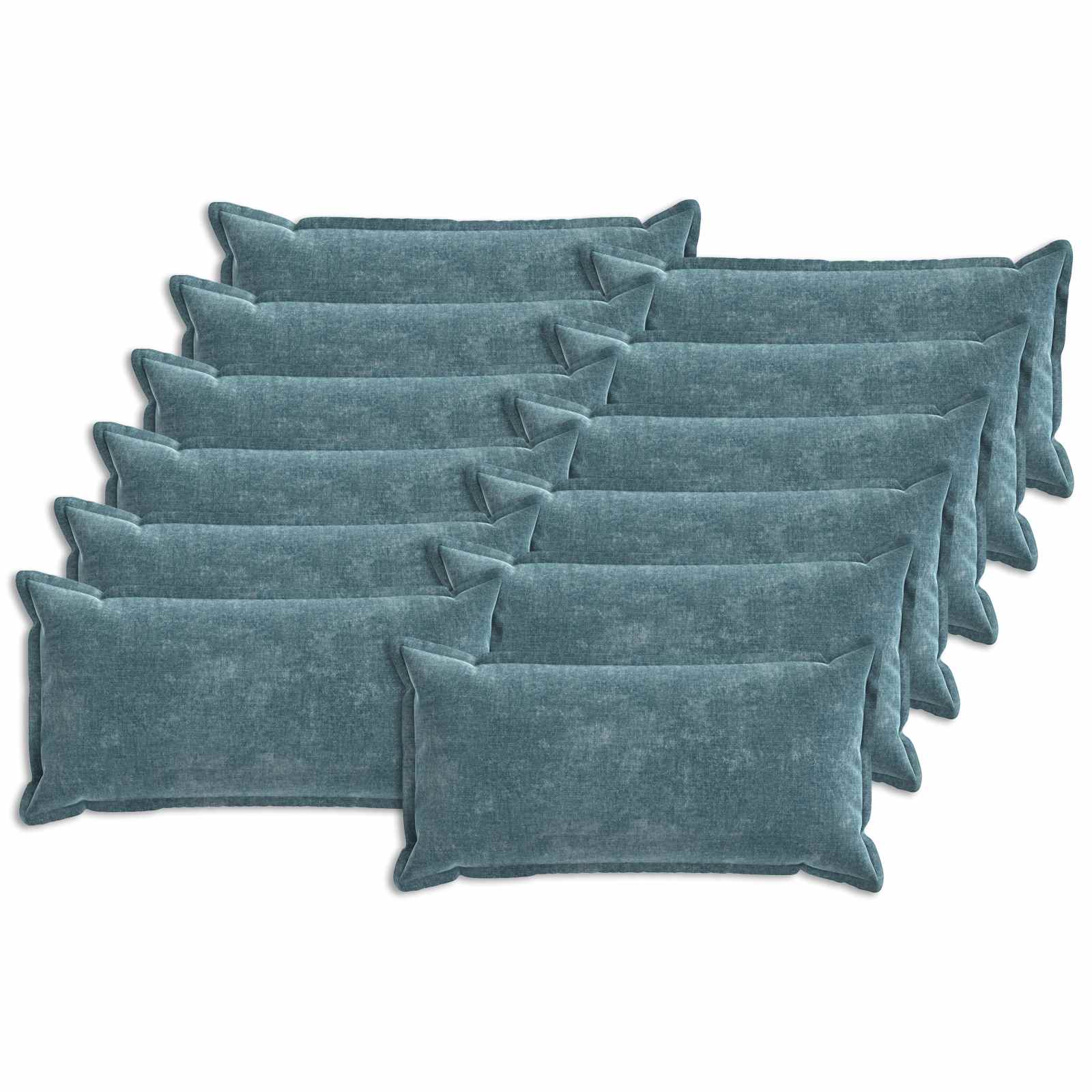 vidaXL Husă pentru pernă 12 pcs HOUTEN albastru 40 x 80 cm