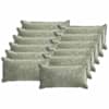 vidaXL Diivanipadi 12 tk HOUTEN Roheline 40 x 80 cm &Scaron;en&uuml;&uuml;lfabric
