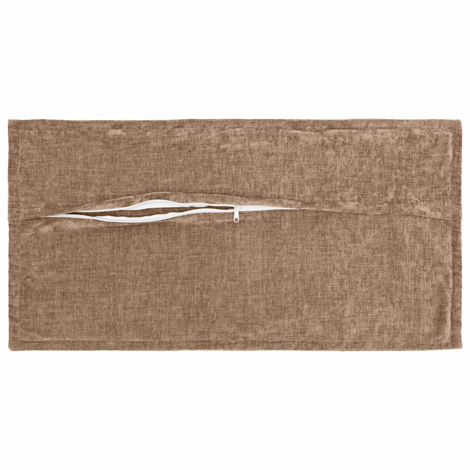 Kussensloop 12 st HOUTEN Bruin 40 x 80 cm Chenille Stof image 3