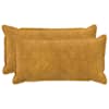 vidaXL Diivanipadi 2 tk HOUTEN Kollane 40 x 80 cm Mikrofliis