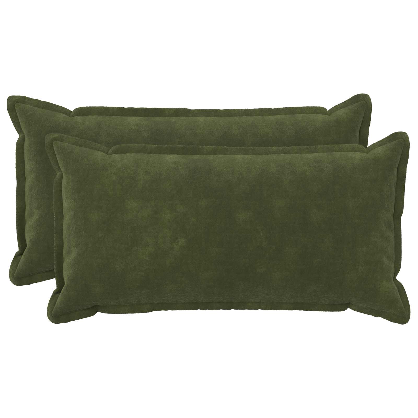 vidaXL Povlak na polštář 2 pcs HOUTEN Zelená 40 x 80 cm