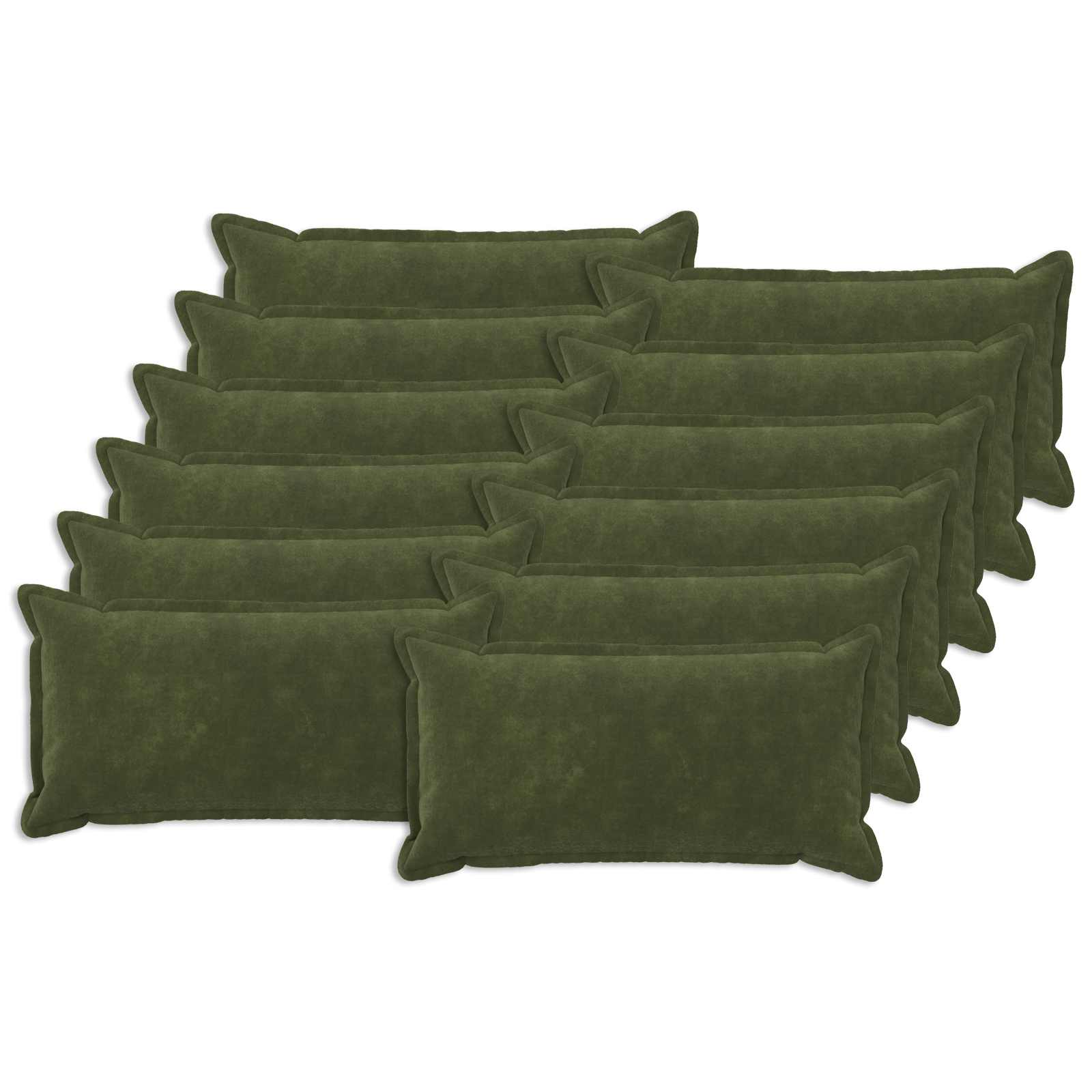 Prevleka za blazino 12 kos HOUTEN Zelena 40 x 80 cm Mikrofibra