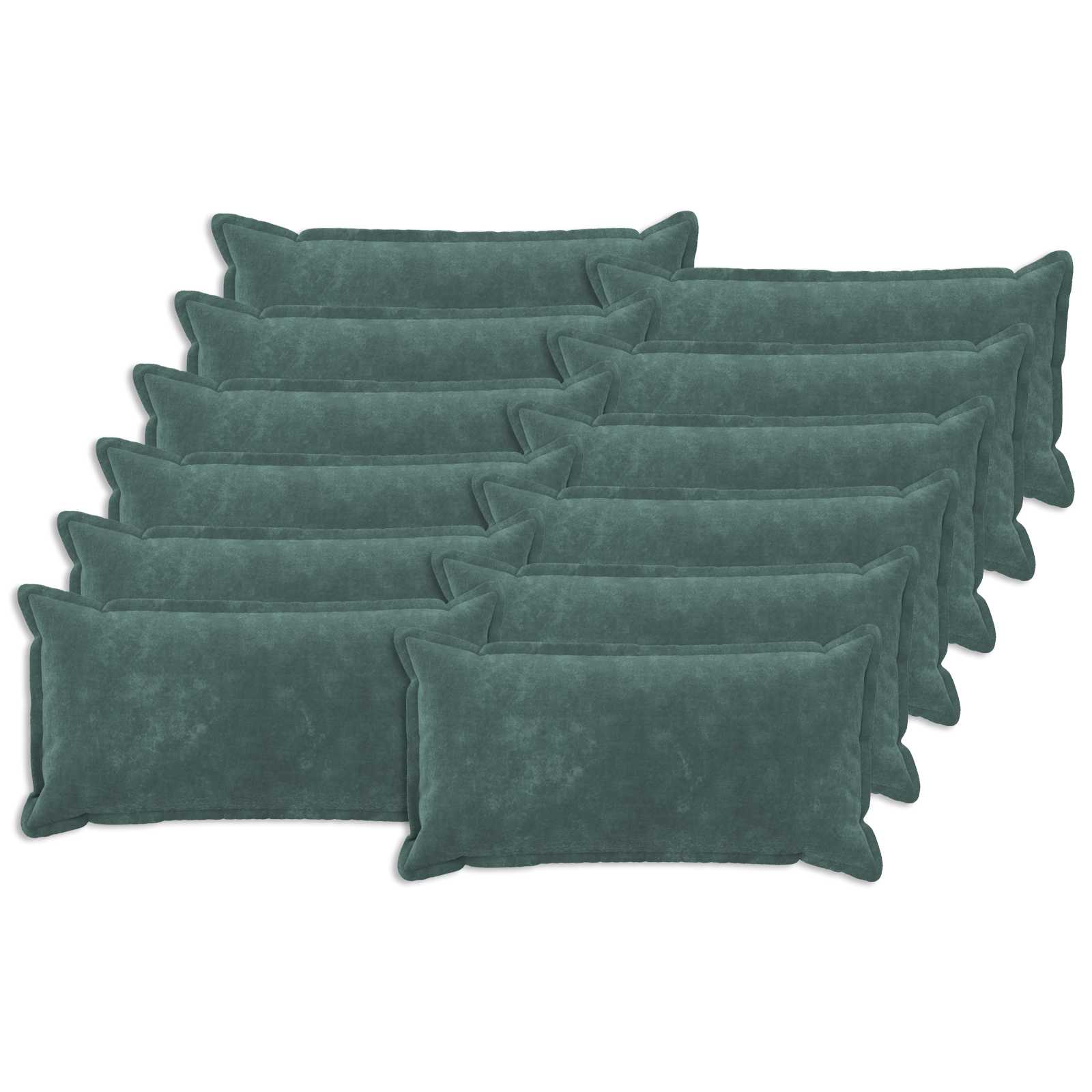 vidaXL Povlak na polštář 12 pcs HOUTEN Mořsky modrá 40 x 80 cm