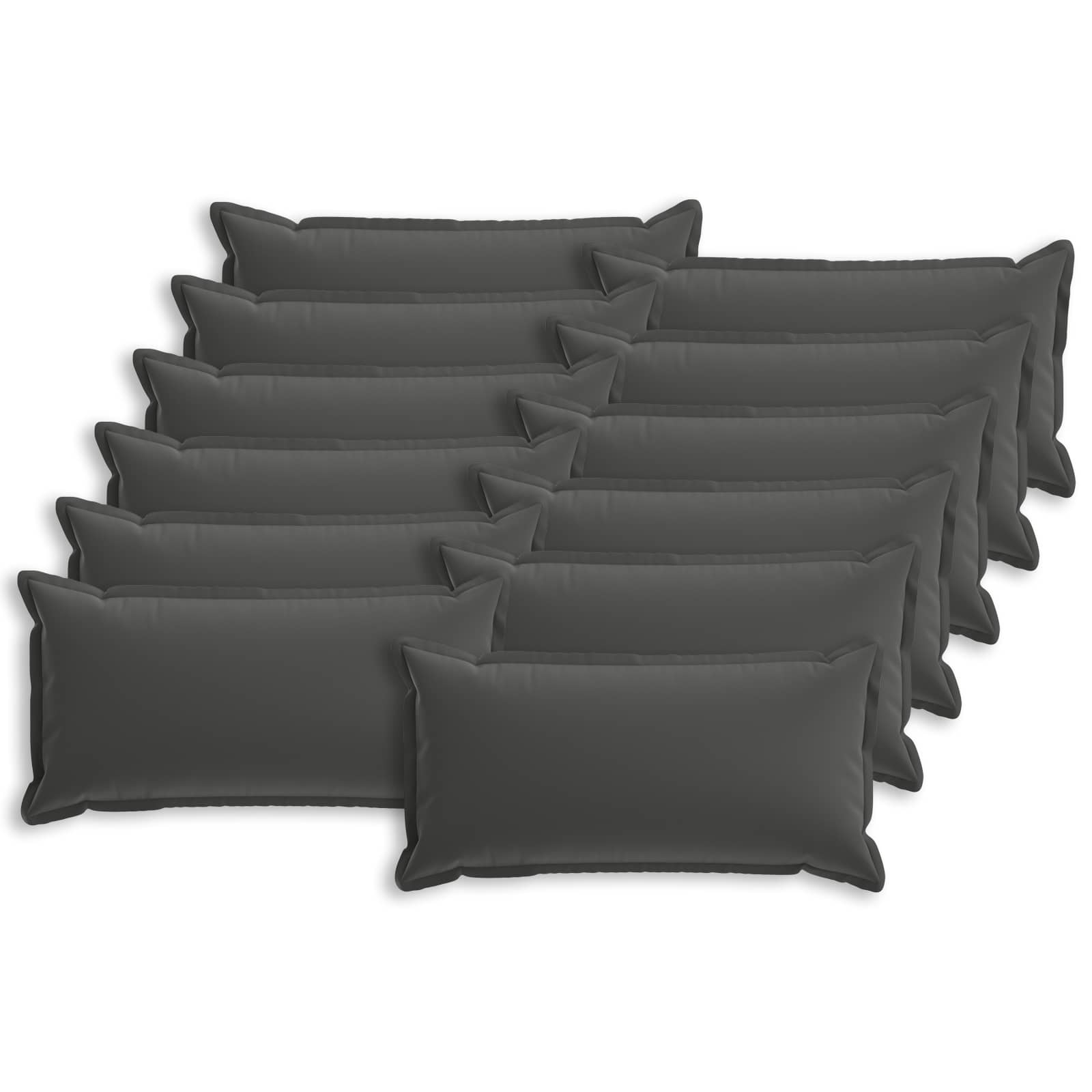 Kussensloop 12 st HOUTEN Antraciet 40 x 80 cm Polyester image 1