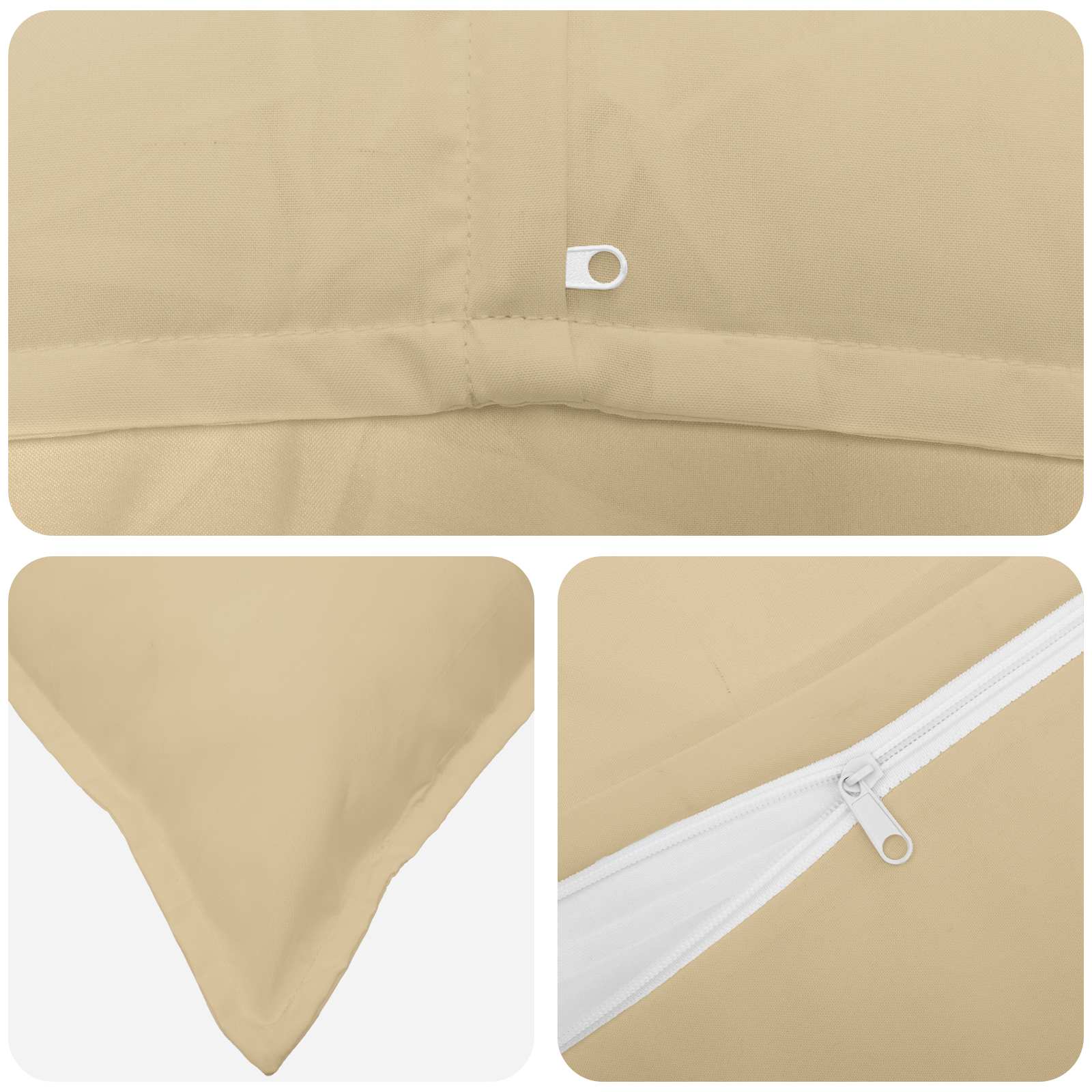 Kussensloop 12 st HOUTEN Beige 40 x 80 cm Polyester image 4