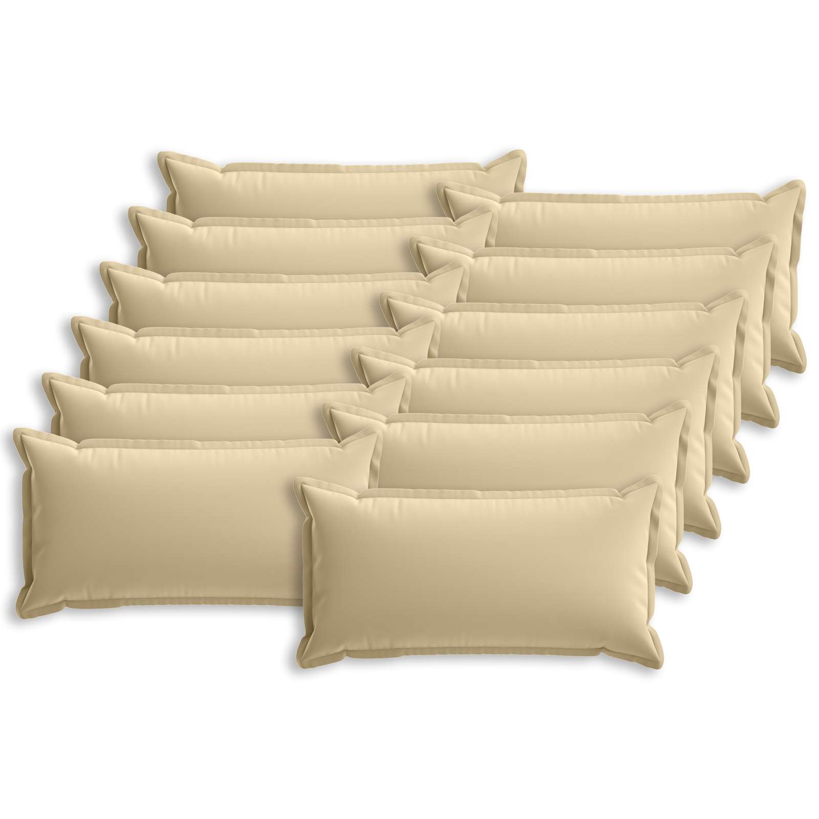 Kussensloop 12 st HOUTEN Beige 40 x 80 cm Polyester image 1