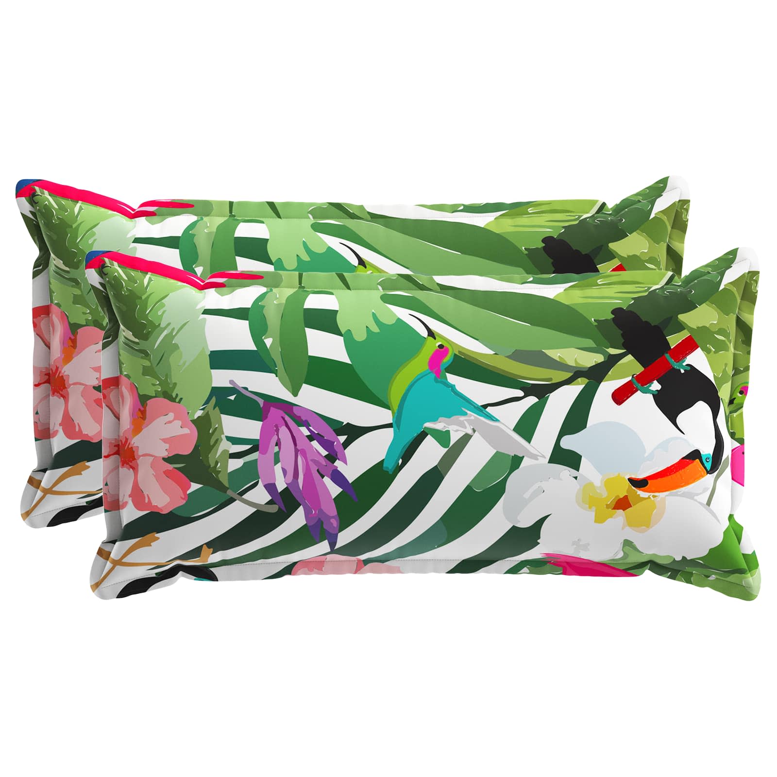 Kussensloop 2 st HOUTEN Zwart 40 x 80 cm Polyester image 1