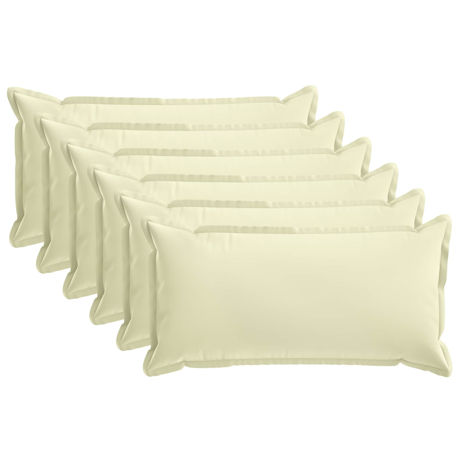 Kussensloop 6 st HOUTEN Crèmekleurig 40 x 80 cm Polyester image 1