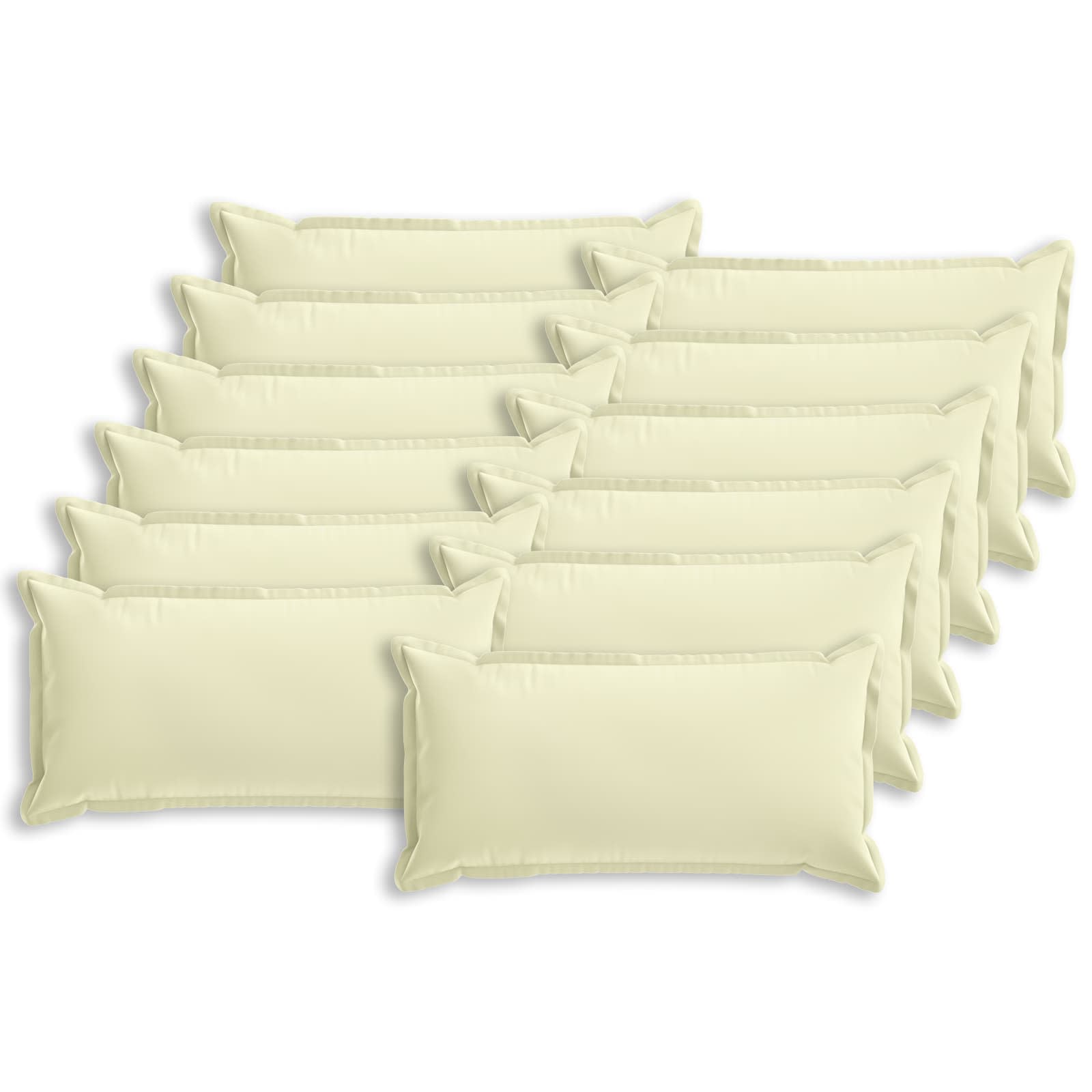 Kussensloop 12 st HOUTEN Crèmekleurig 40 x 80 cm Polyester image 1