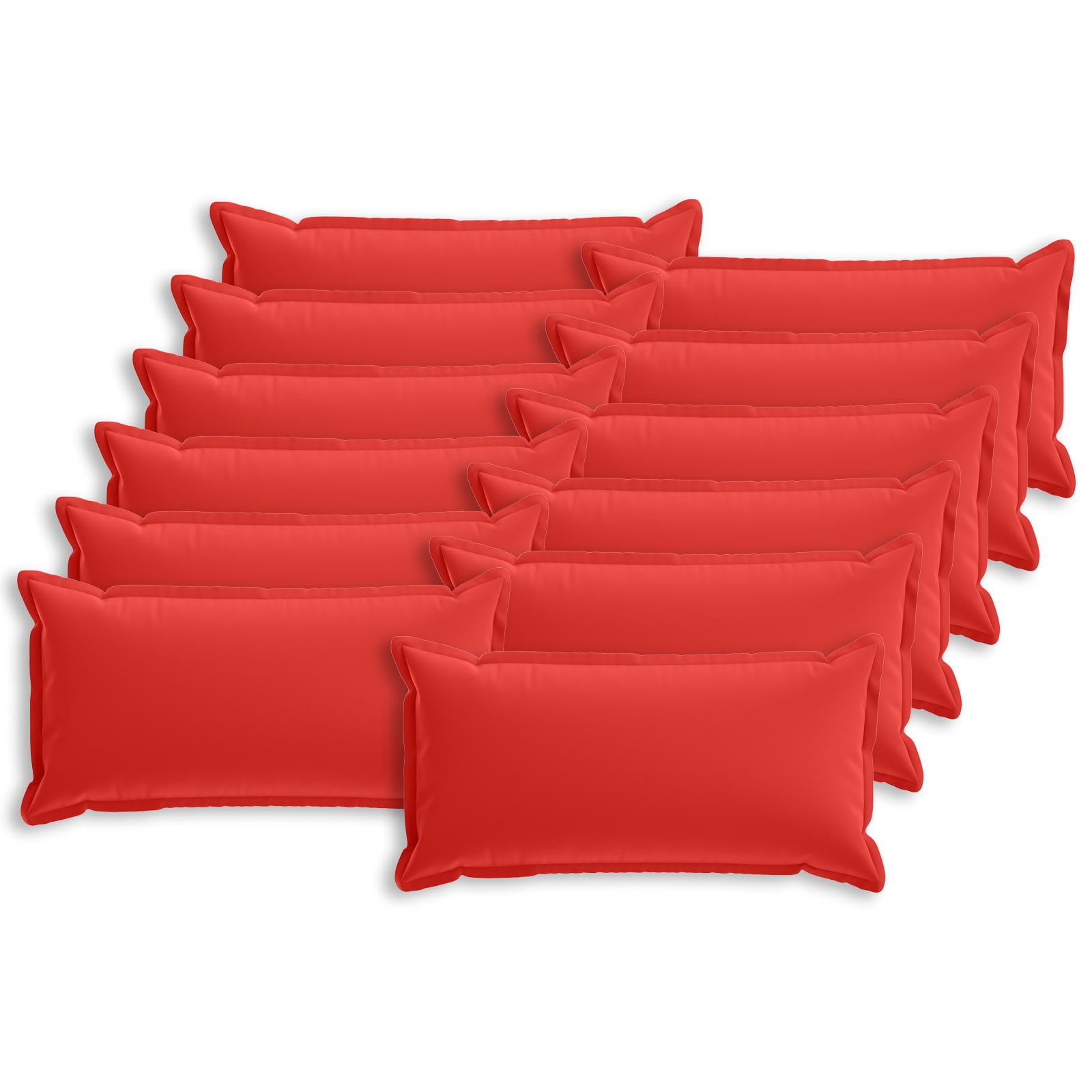Kussensloop 12 st HOUTEN Rood 40 x 80 cm Polyester image 1