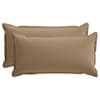 vidaXL Diivanipadi 2 tk HOUTEN Pruunikashall 40 x 80 cm Pol&uuml;ester