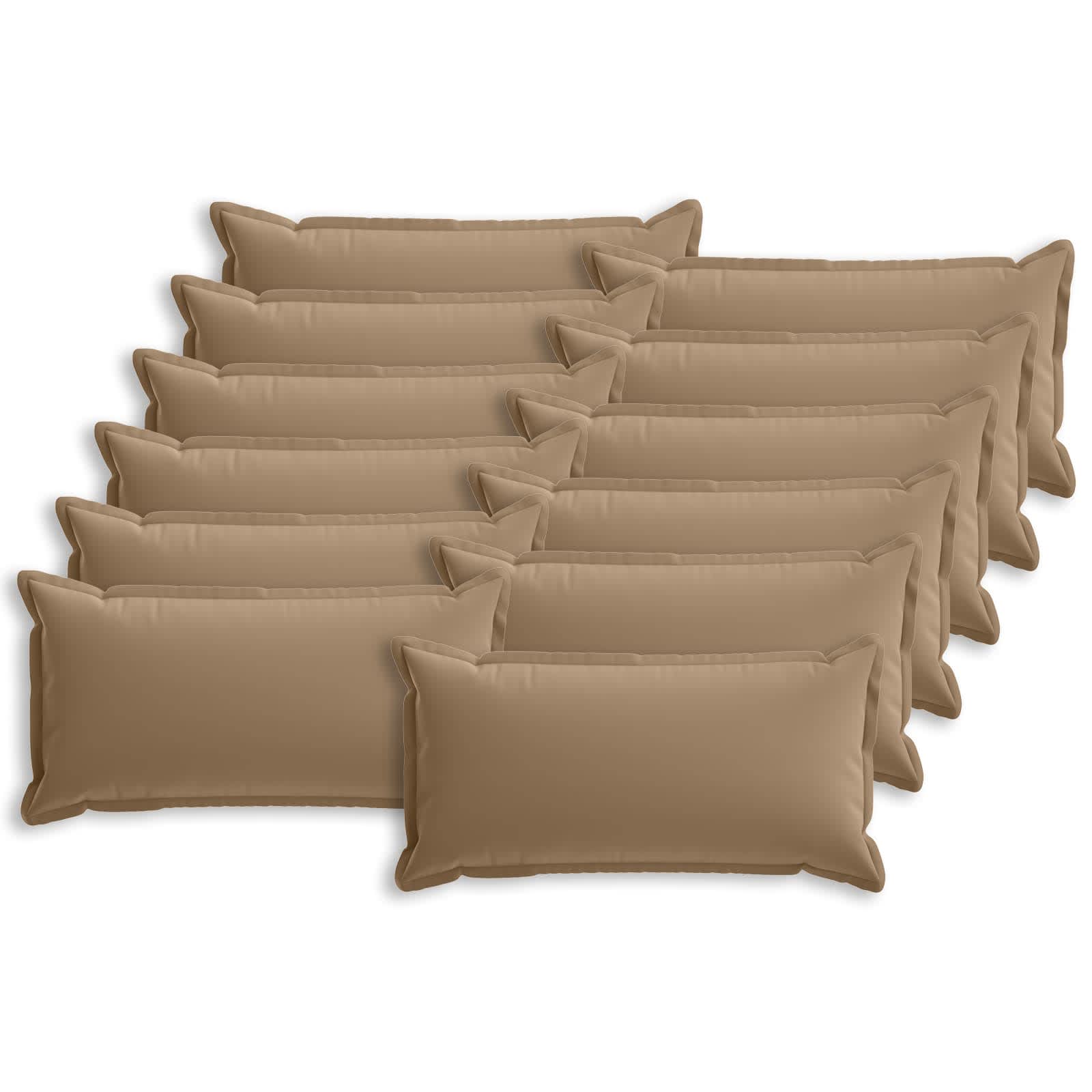 Kussensloop 12 st HOUTEN Taupe 40 x 80 cm Polyester image 1