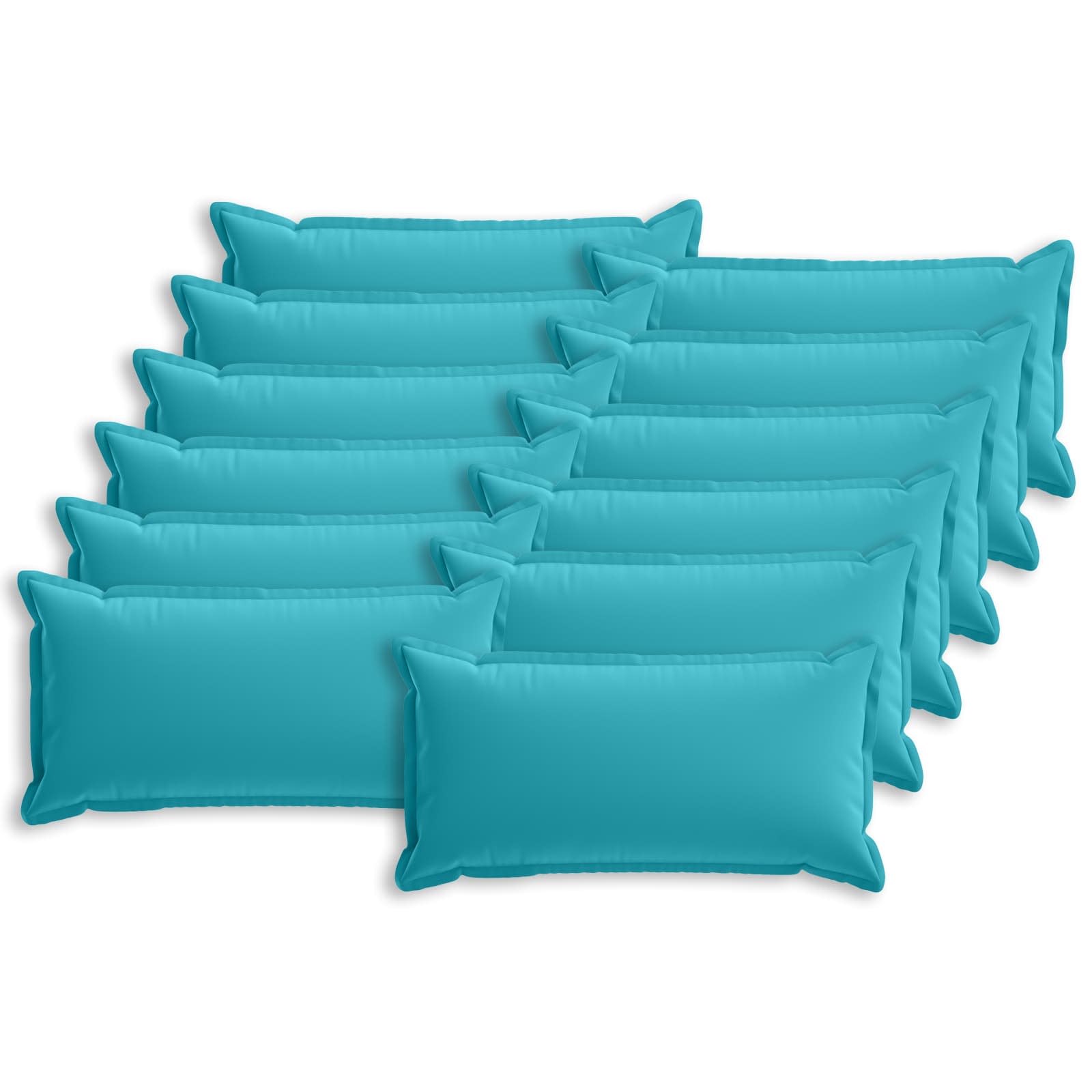 Kussensloop 12 st HOUTEN Turquoise 40 x 80 cm Polyester image 1