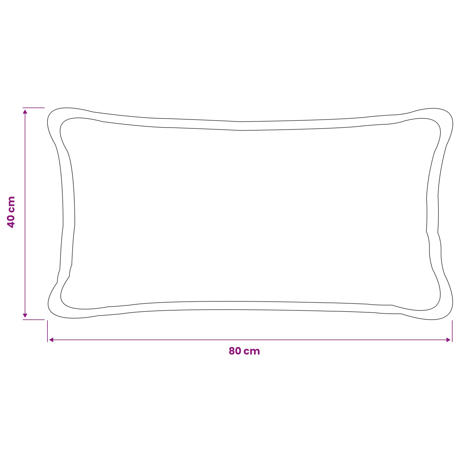 Prevleka za blazino 12 kos HOUTEN Temno siva 40 x 80 cm Bouclé