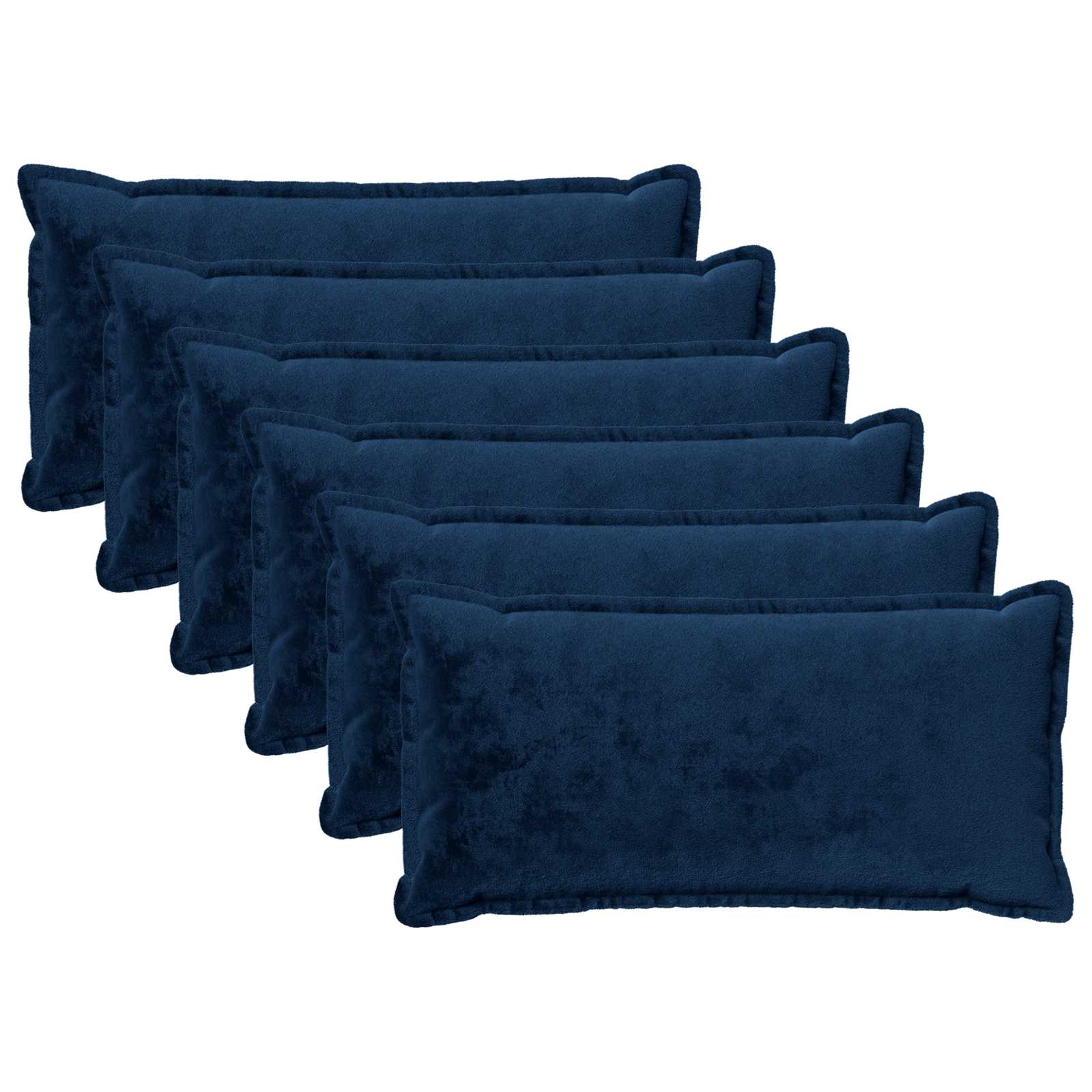 vidaXL Poťah na podložku 6 ks HOUTEN Námornícka modrá 40 x 80 cm