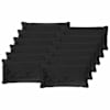 vidaXL Diivanipadi 12 tk HOUTEN Must 40 x 80 cm Flanell