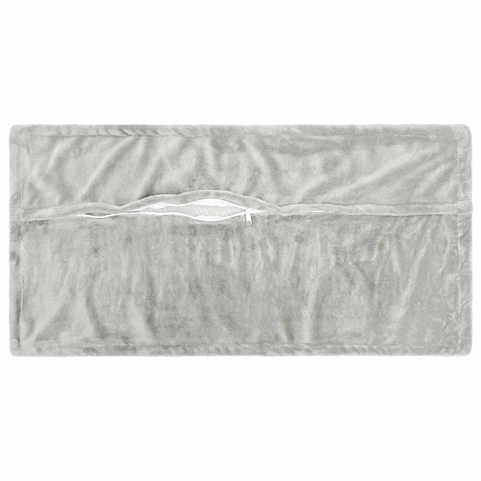vidaXL Kissenbezug 6 stk. HOUTEN Hellgrau 40 x 80 cm Flanell – Bild 4