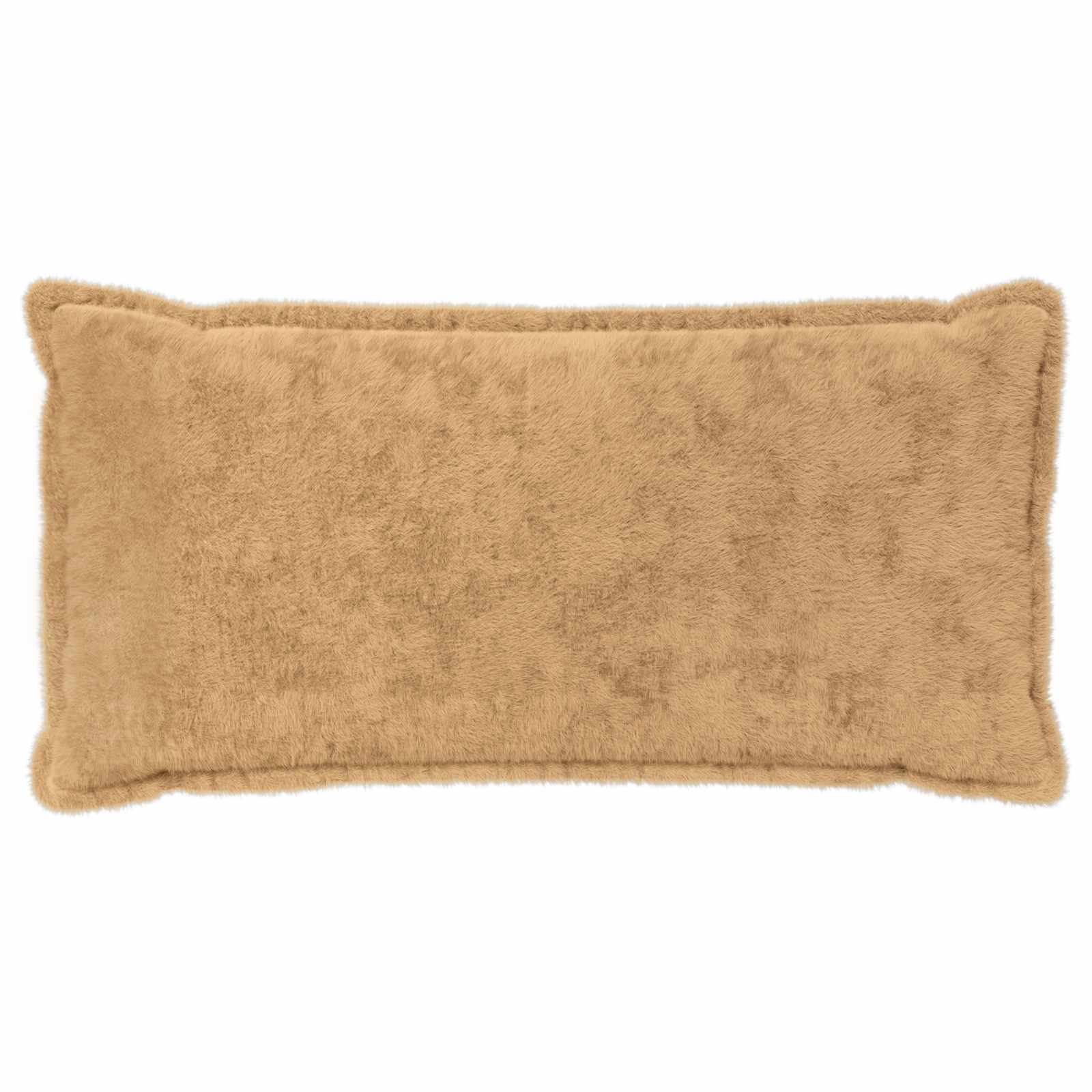 Kussensloop 2 st HOUTEN Taupe 40 x 80 cm Nep Konijnenbont image 2