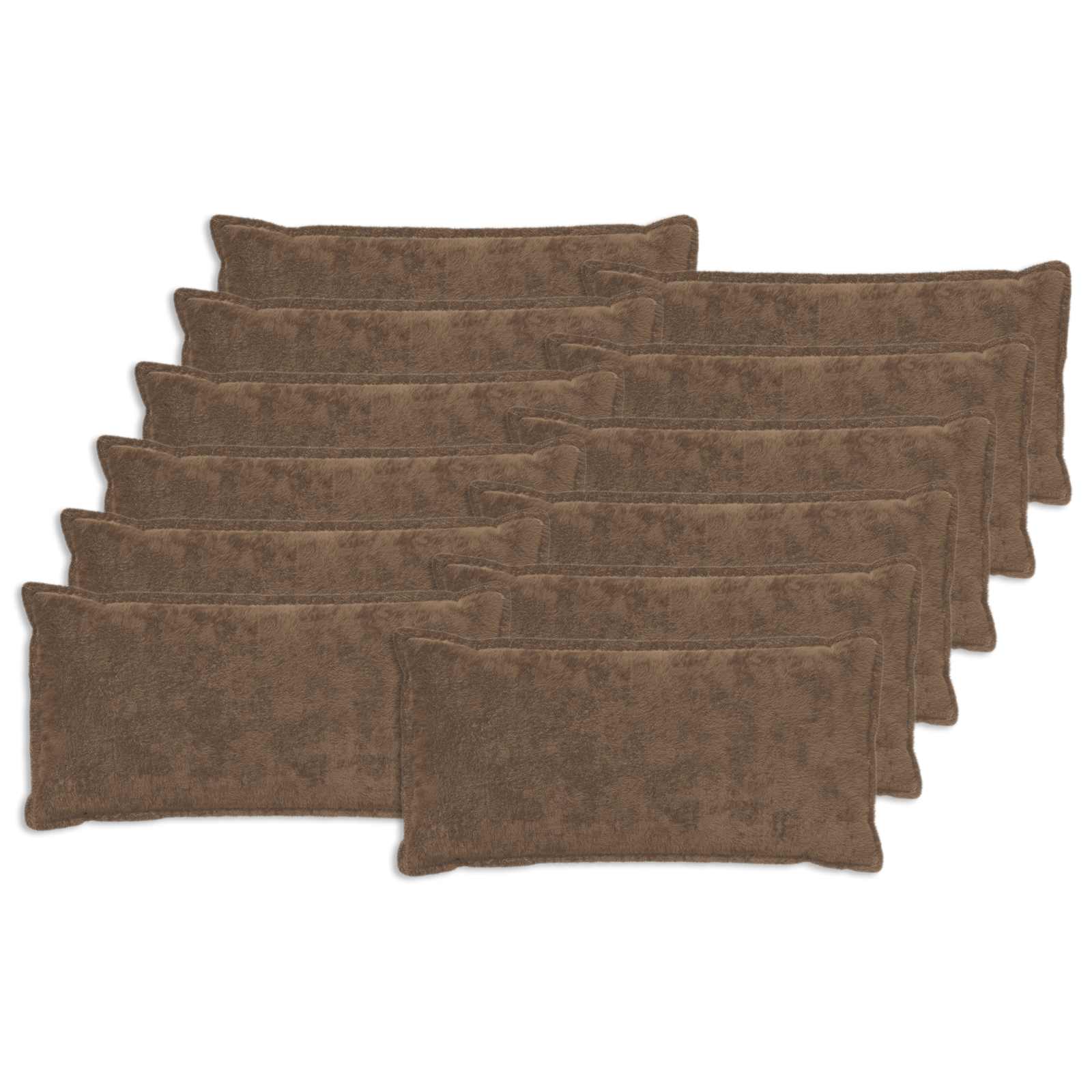 Kussensloop 12 st HOUTEN Licht Bruin 40 x 80 cm image 1