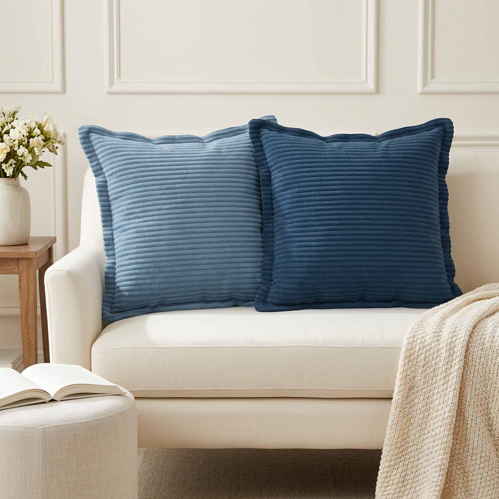 Prevleka za blazino 12 kos HOUTEN Temno modra 45 x 45 cm