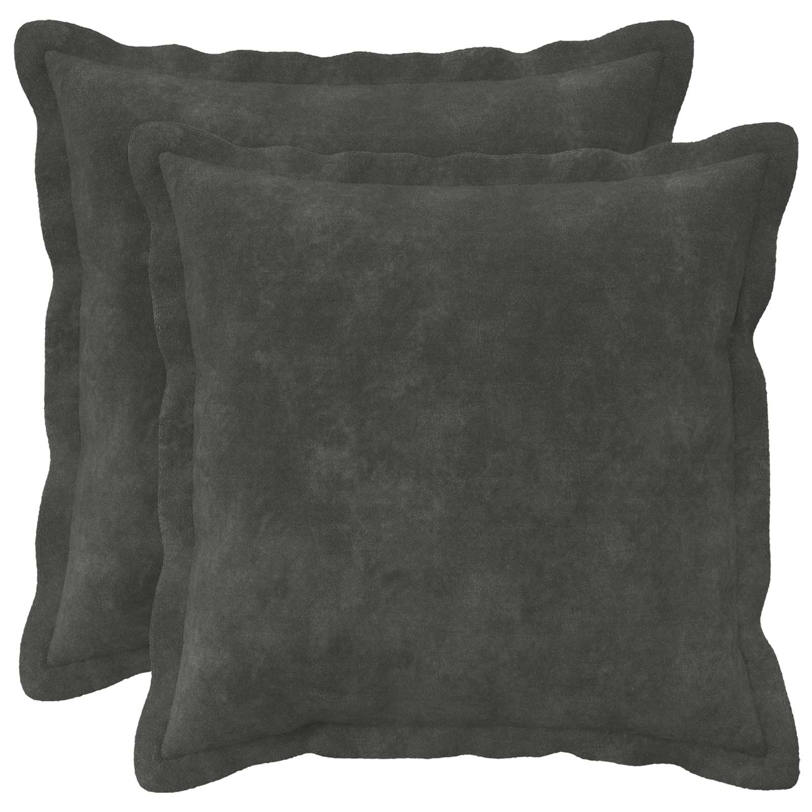 vidaXL Povlak na polštář 2 pcs HOUTEN Antracitová 45 x 45 cm