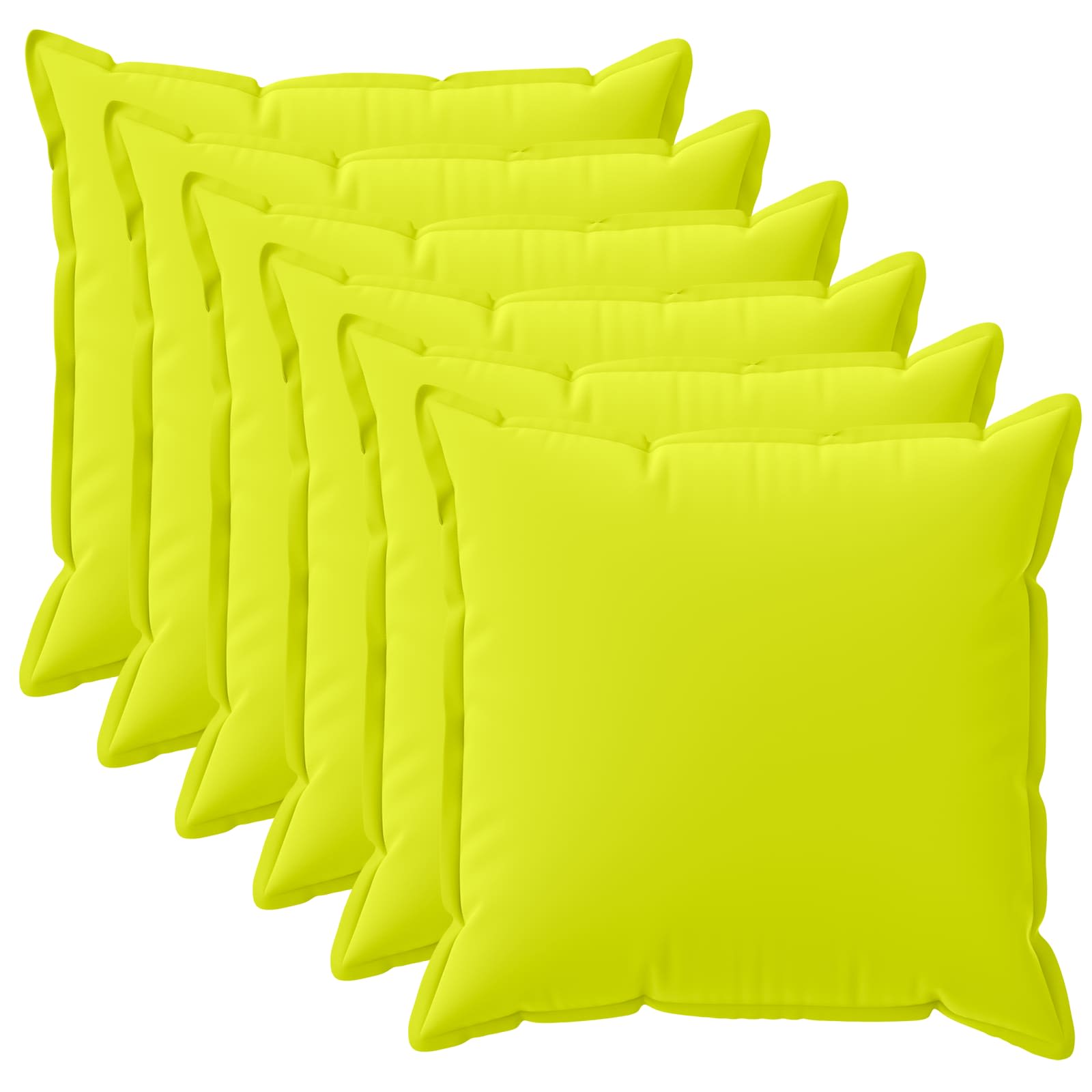 Kussensloop 6 st HOUTEN Helder groen 45 x 45 cm Polyester image 1
