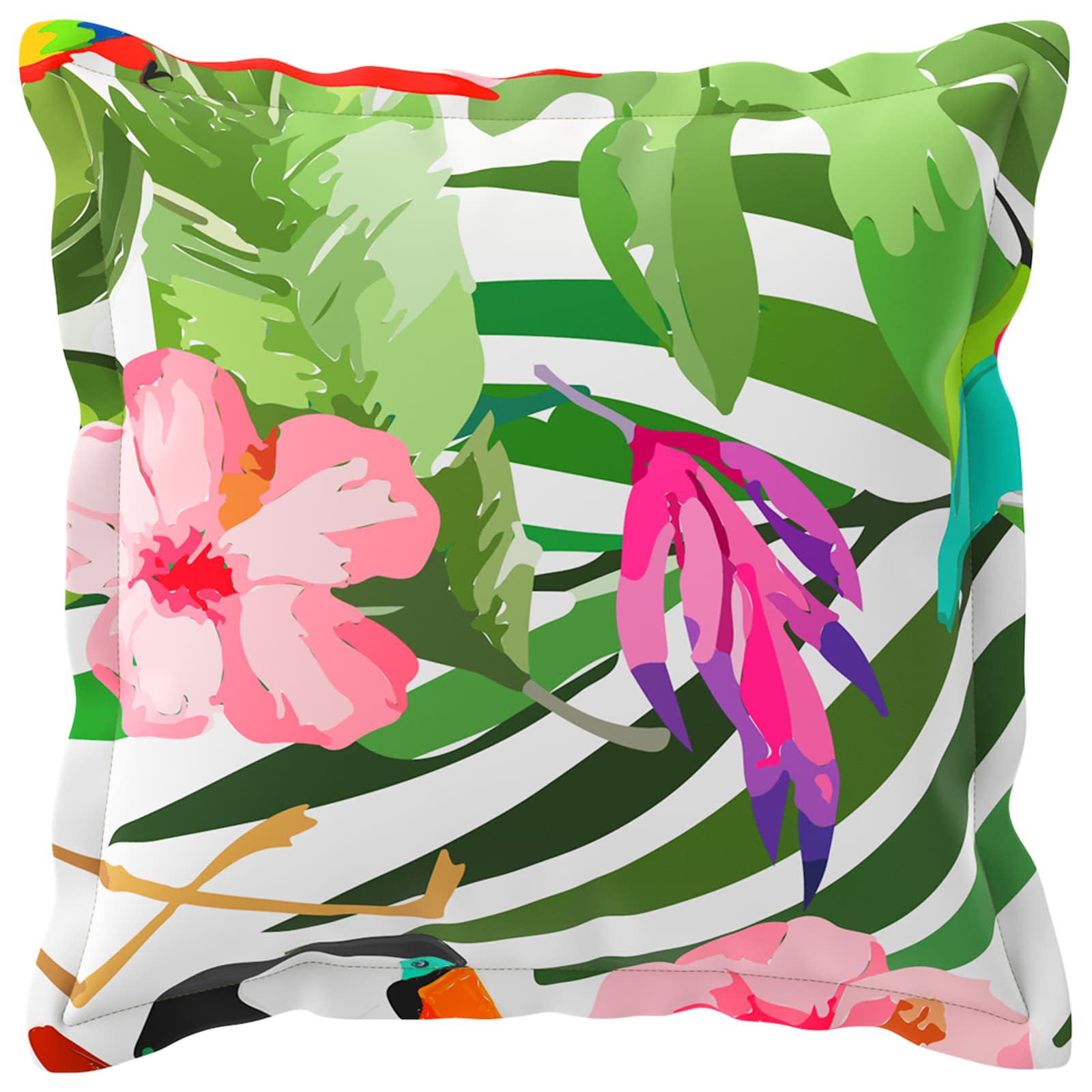 Kussensloop 2 st HOUTEN Zwart 45 x 45 cm Polyester image 2