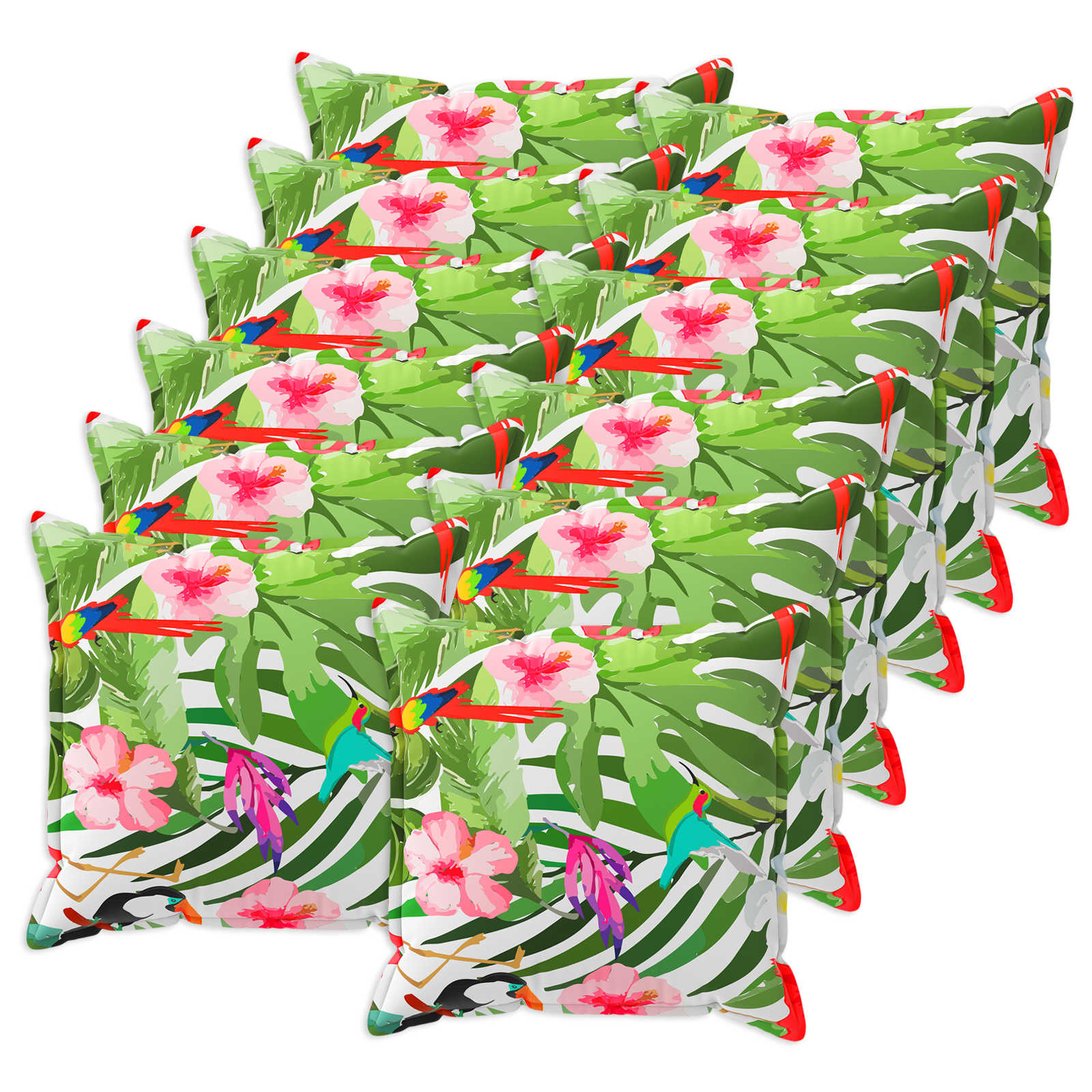 Kussensloop 12 st HOUTEN Zwart 45 x 45 cm Polyester image 1