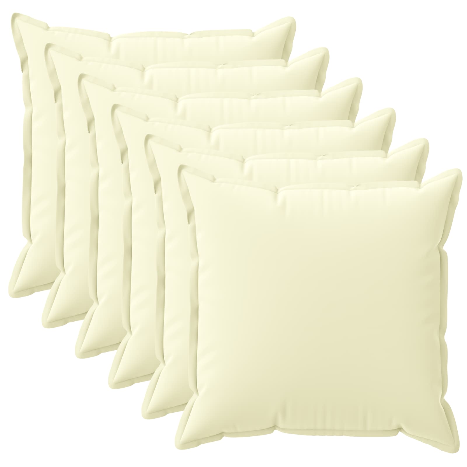 Kussensloop 6 st HOUTEN Crèmekleurig 45 x 45 cm Polyester image 1