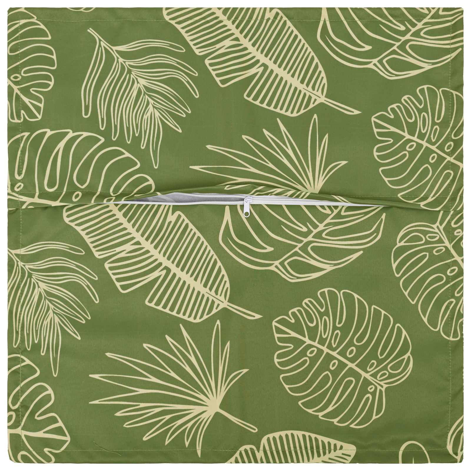 Kussensloop 6 st HOUTEN Bladontwerp 45 x 45 cm Polyester image 3