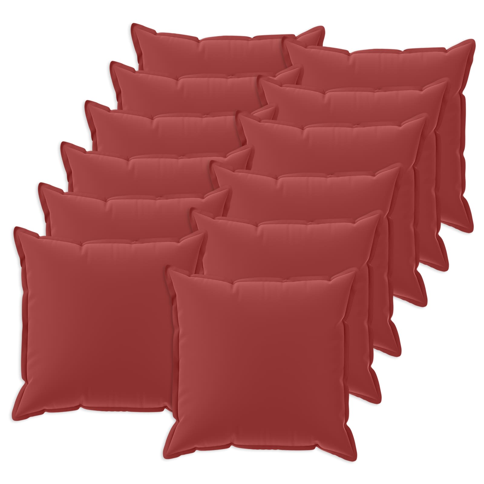 Kussensloop 12 st HOUTEN Wijnrood 45 x 45 cm Polyester image 1