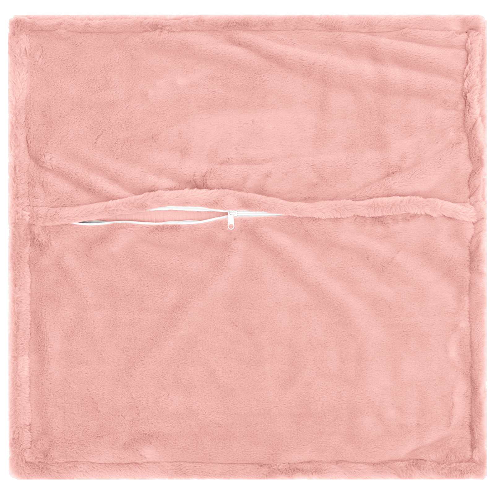 Kussensloop 2 st HOUTEN Roze 45 x 45 cm Nep Konijnenbont image 3