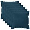 vidaXL Diivanipadi 6 pcs HOUTEN Sinine 50 x 50 cm Samet