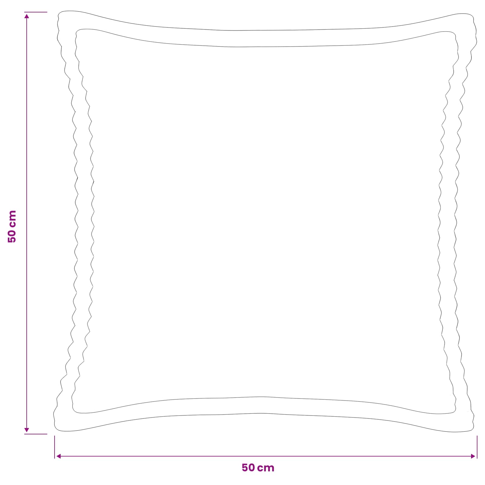 Kussensloop 6 st HOUTEN Geel 50 x 50 cm corduroy image 8