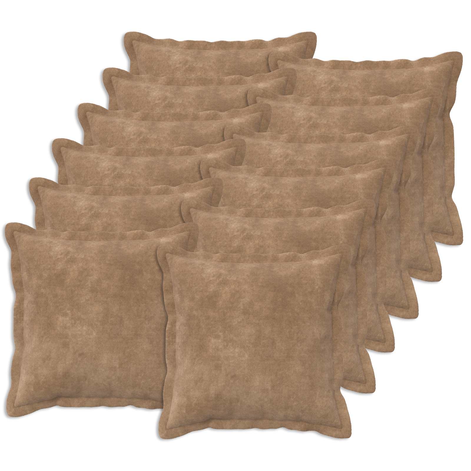 vidaXL Povlak na polštář 12 pcs HOUTEN Taupe 50 x 50 cm