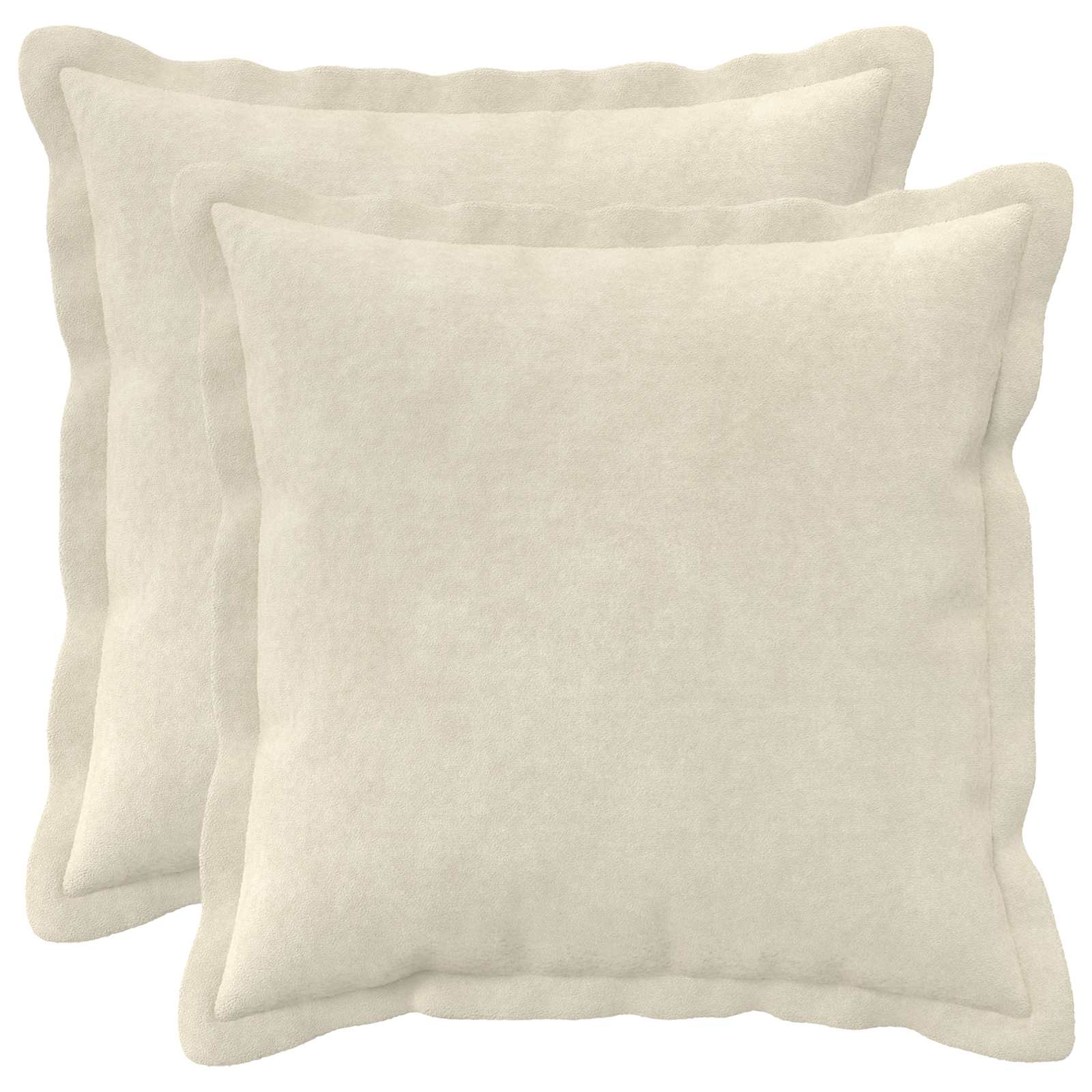 vidaXL Povlak na polštář 2 pcs HOUTEN Krémová 50 x 50 cm