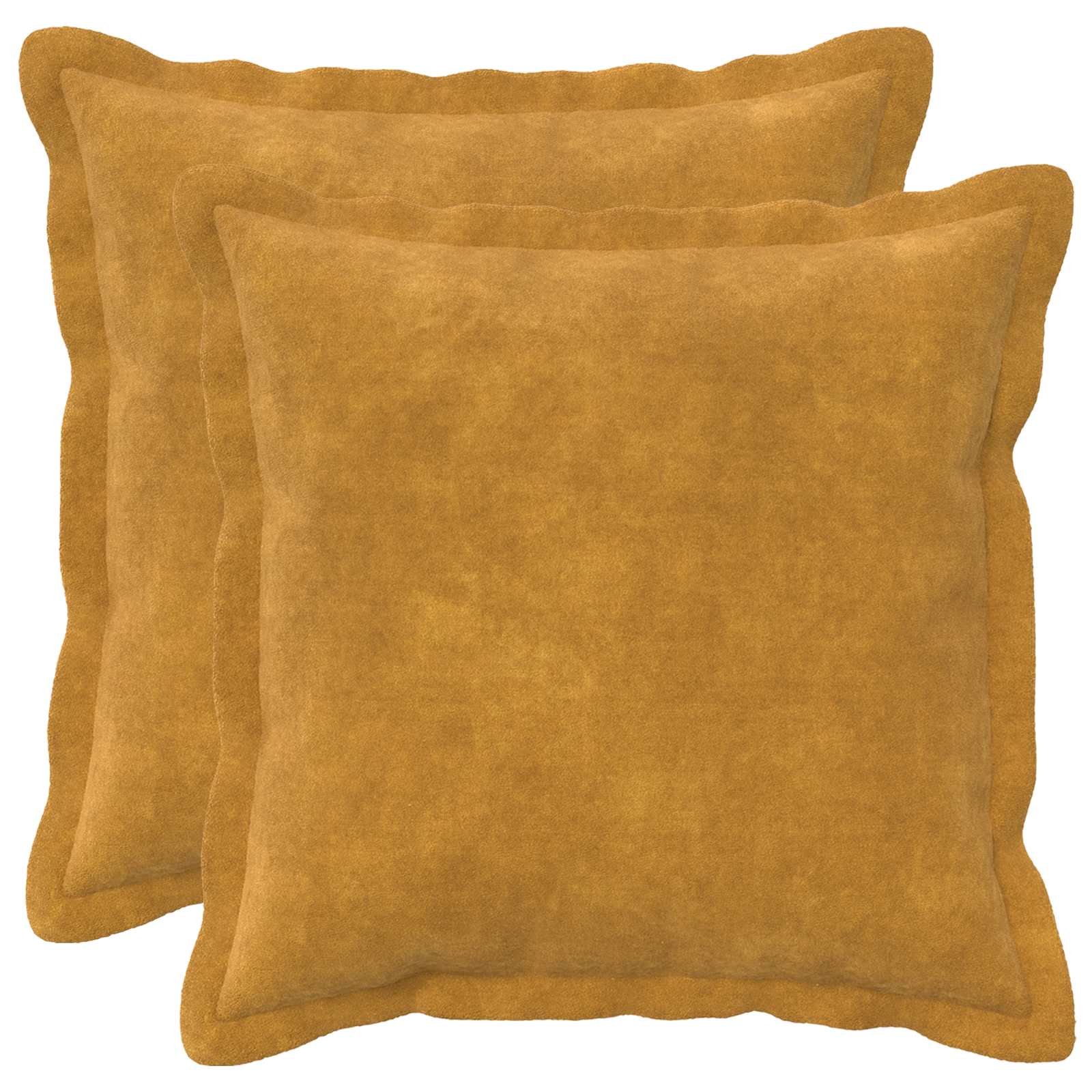 vidaXL Povlak na polštář 2 pcs HOUTEN Žlutá 50 x 50 cm